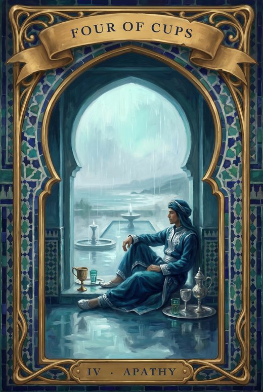 FOUR OF CUPS