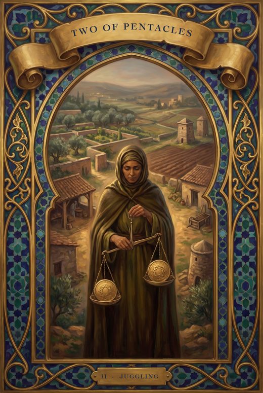 TWO OF PENTACLES