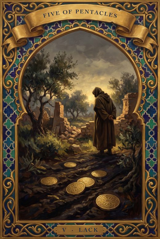FIVE OF PENTACLES