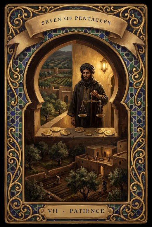 SEVEN OF PENTACLES