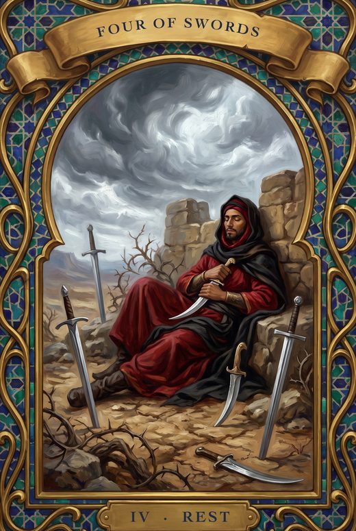 FOUR OF SWORDS